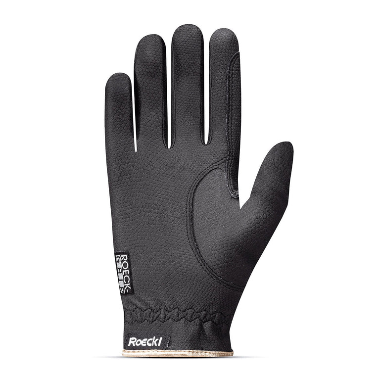 Roeckl Lona Two-Tone Riding Gloves - Black/Gold