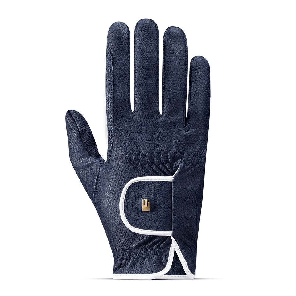 Roeckl Lona Two-Tone Riding Gloves - Navy/White