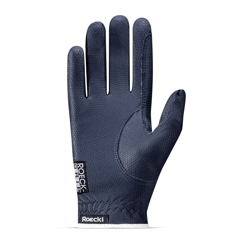 Roeckl Lona Two-Tone Riding Gloves - Navy/White
