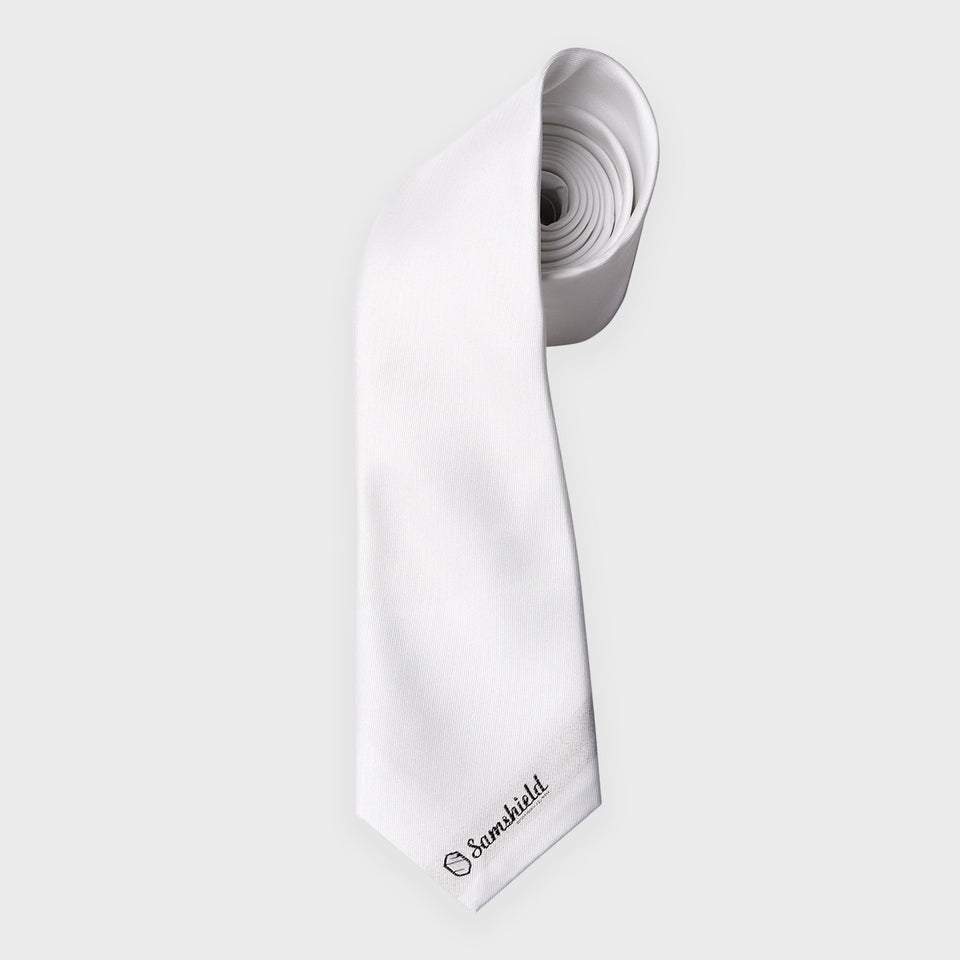Samshield Logo White Tie