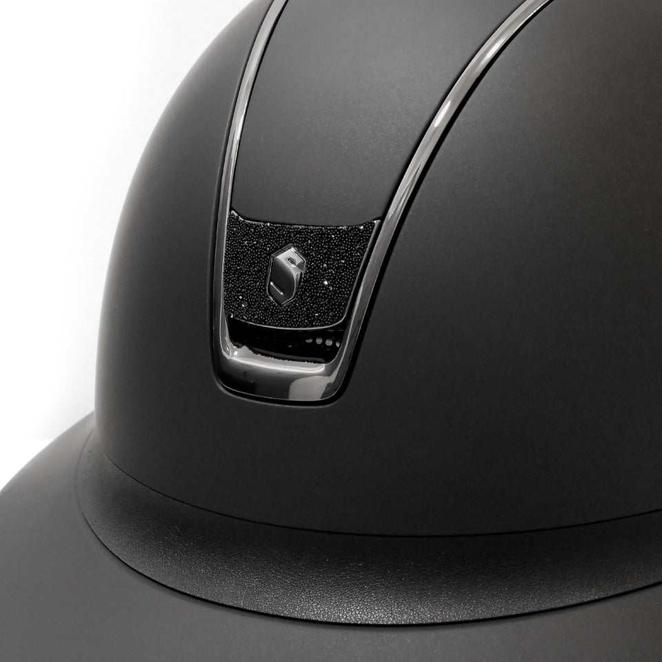 Samshield V2 Miss Shield Black Shadowmatt with Crystal Fabric Blazon