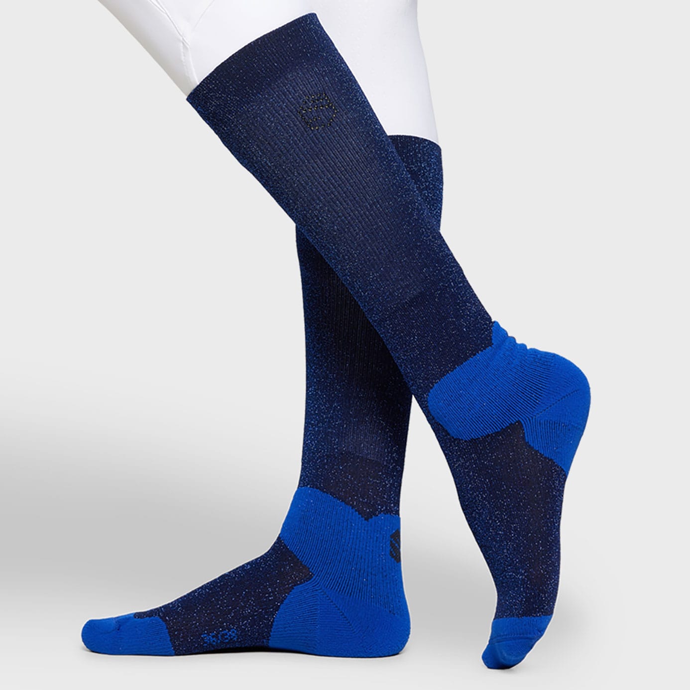 Navy Riding Socks Samshield Balzane Soft Horse Riding Socks | Navy Lurex & Equiport ...