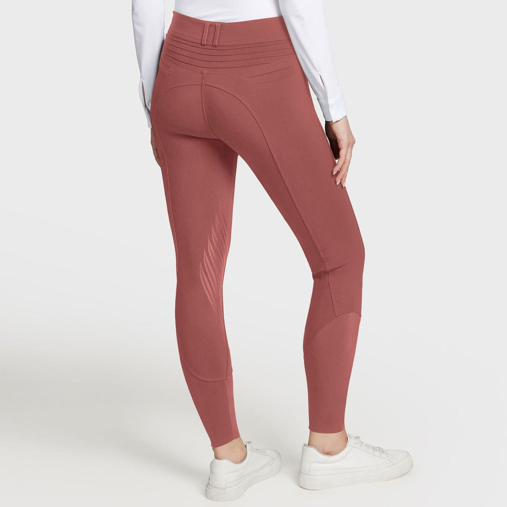 Samshield Chloe Script Horse Riding Breeches | Marsala Red & Equiport ...