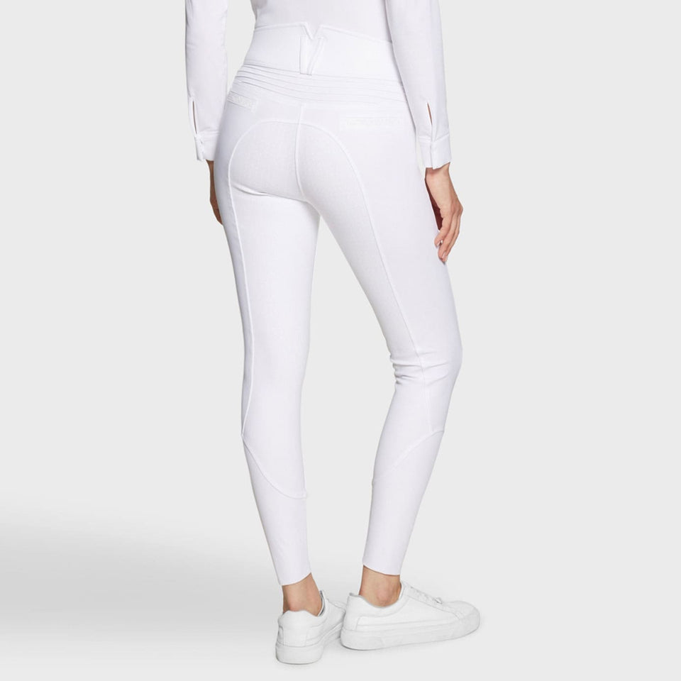 Samshield Claranova Crystal Fabric Full Grip Breeches - White