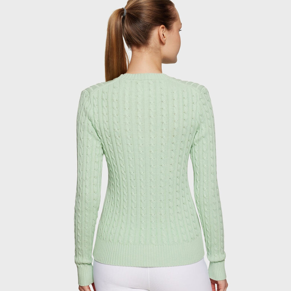 Samshield Lisa Twisted V-Neck Sweater - Pistachio