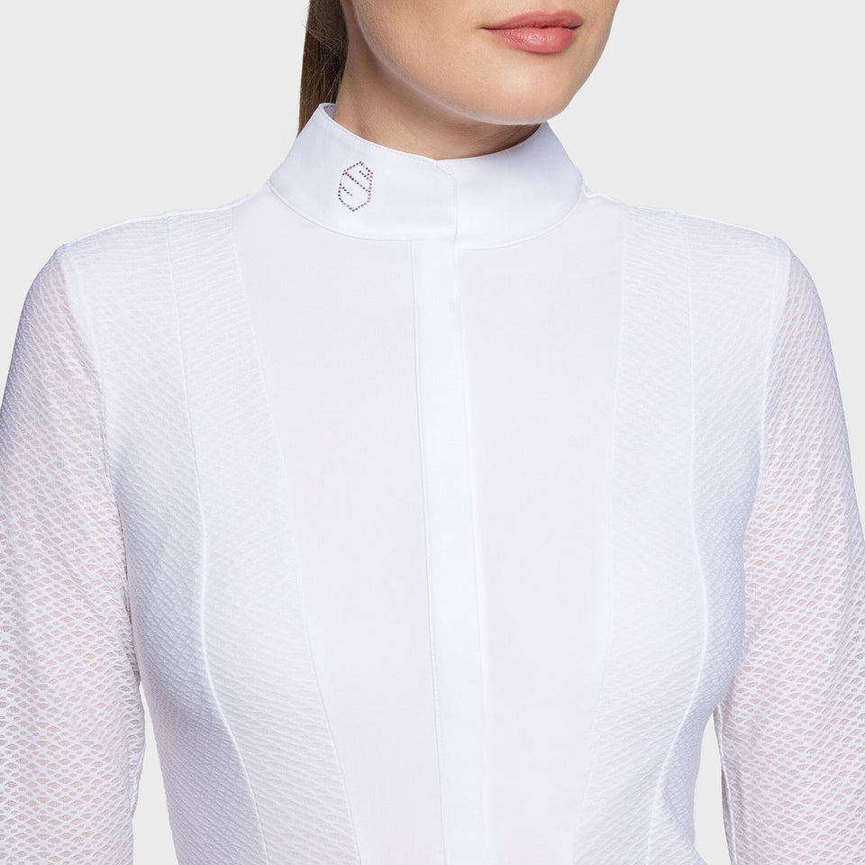Samshield Marina Long Sleeve Show Shirt - White