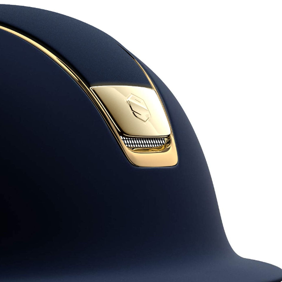 Samshield V1 Navy Shadowmatt with Gold Chrome Trim