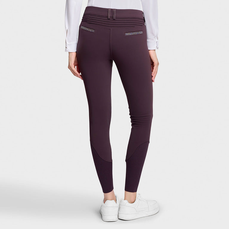 Samshield Adele Crystal Fabric Breeches - Black Cherry