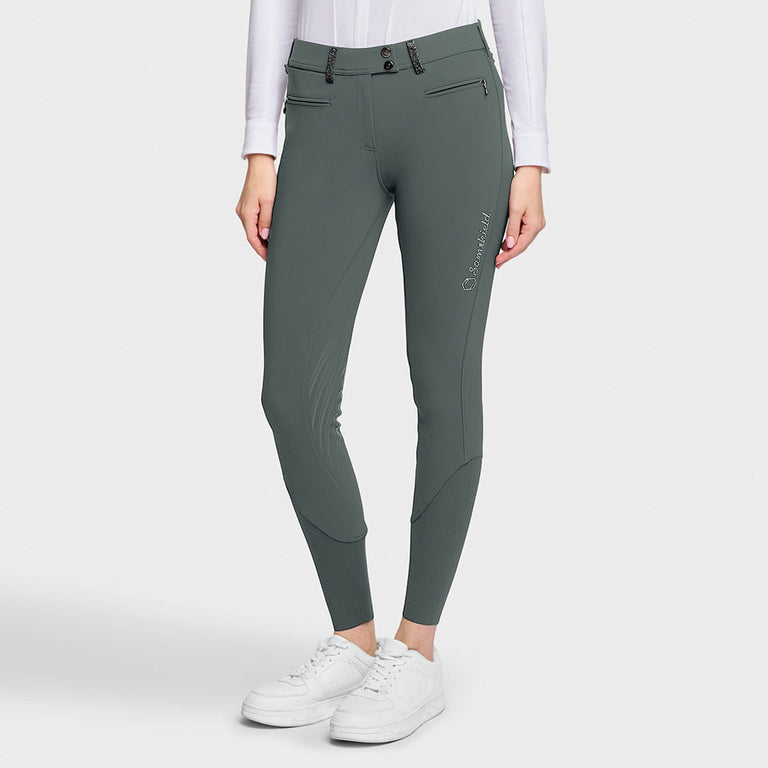 Samshield Adele Crystal Fabric Breeches - Dark Forest