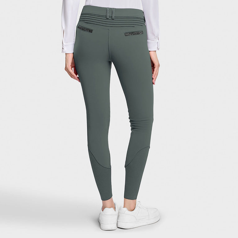 Samshield Adele Crystal Fabric Breeches - Dark Forest