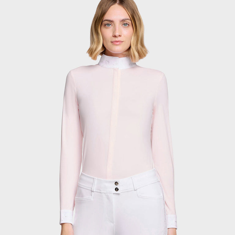 Samshield Aline Floral Long Sleeve Show Shirt - Cosmic Pink
