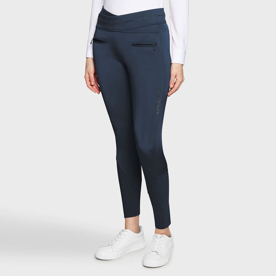 Samshield Alpha Winter Full Grip Riding Leggings - Navy