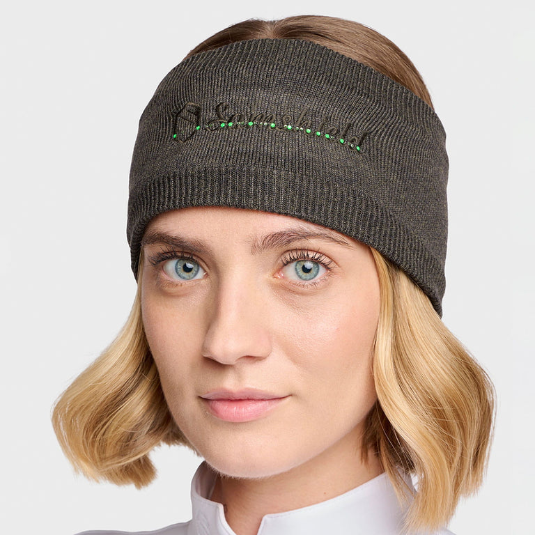 Samshield Amalie Crystal Knitted Headband - Dark Forest