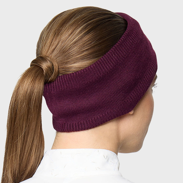 Samshield Amalie Crystal Knitted Headband - Plum