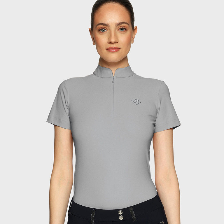Samshield Bella Crystal Ferna Training Top - Light Grey