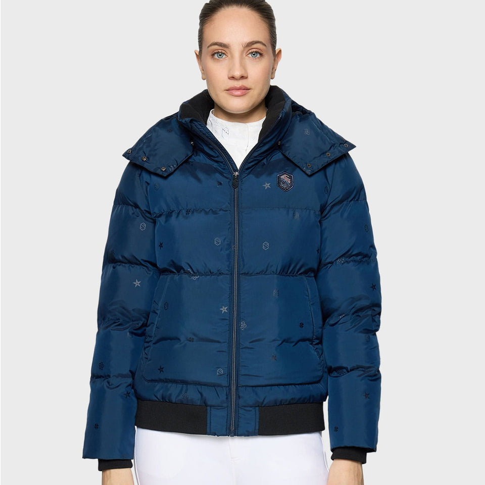 Samshield Billie Emblem Bomber Jacket - Galactic Blue