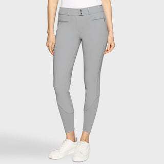Samshield Chloe Metal Dots Knee Grip Breeches - Light Grey
