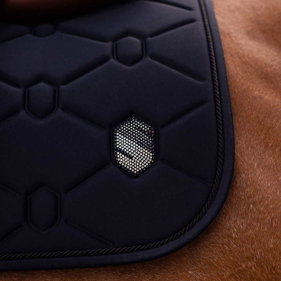 Samshield SpineShield Crystal Jumping Saddle Cloth - Black