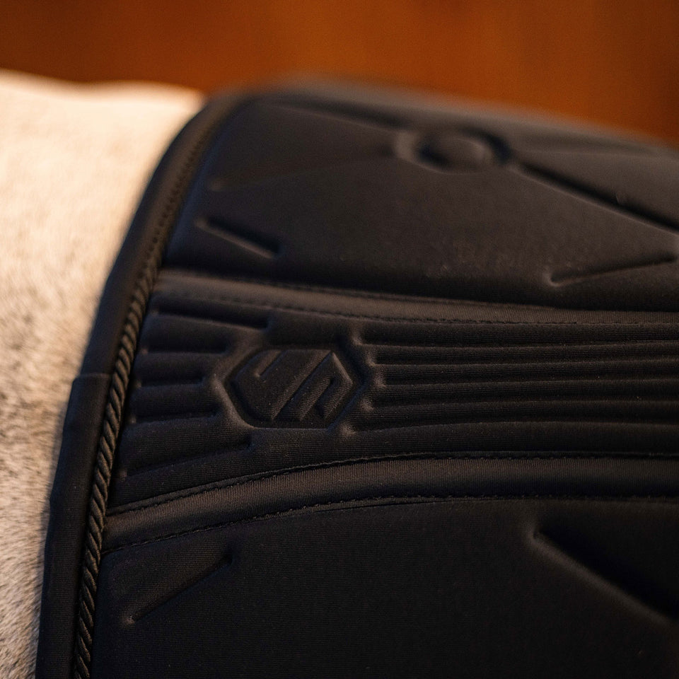 Samshield SpineShield Embroidery Jumping Saddle Cloth - Black