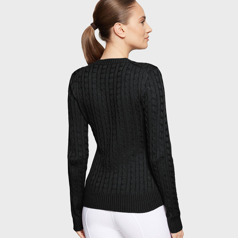 Samshield Lisa Twisted V-Neck Sweater - Black