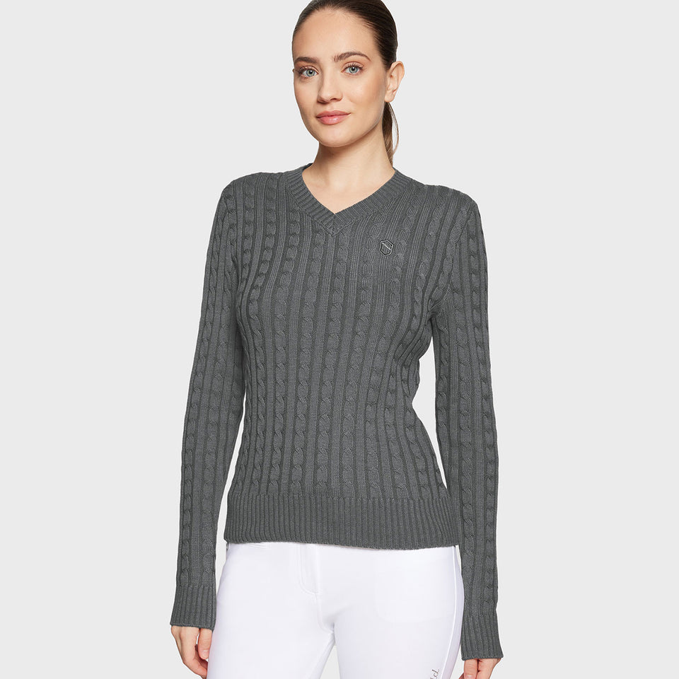 Samshield Lisa Twisted V-Neck Sweater - Ore