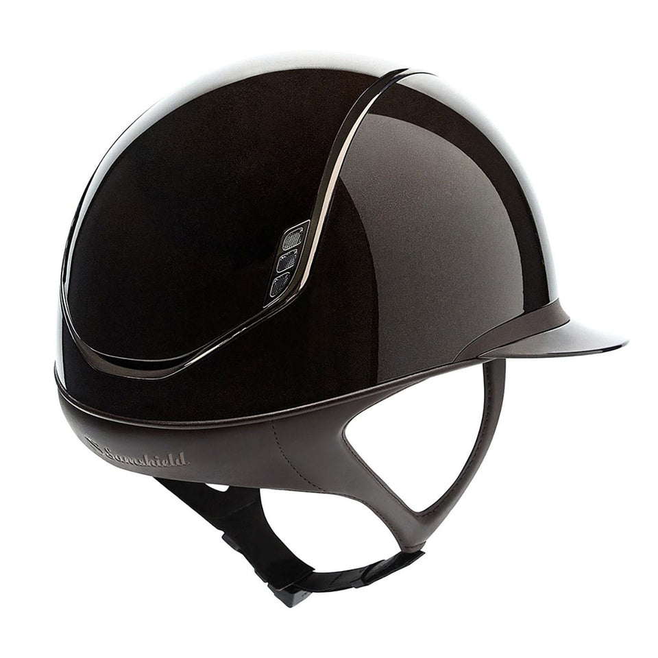 Samshield V2 Miss Shield Shadowglossy Standard Riding Hat - Metallic Brown