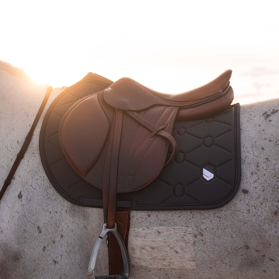Samshield SpineShield Embroidery Jumping Saddle Cloth - Grey