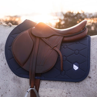 Samshield SpineShield Embroidery Jumping Saddle Cloth - Navy