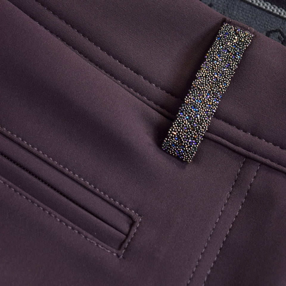 Samshield Adele Crystal Fabric Breeches - Black Cherry