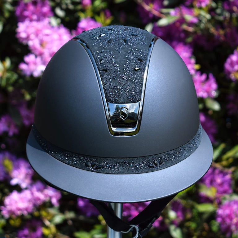 Samshield V2 Miss Shield Navy Shadowmatt with Crystal Bloom Top and Band