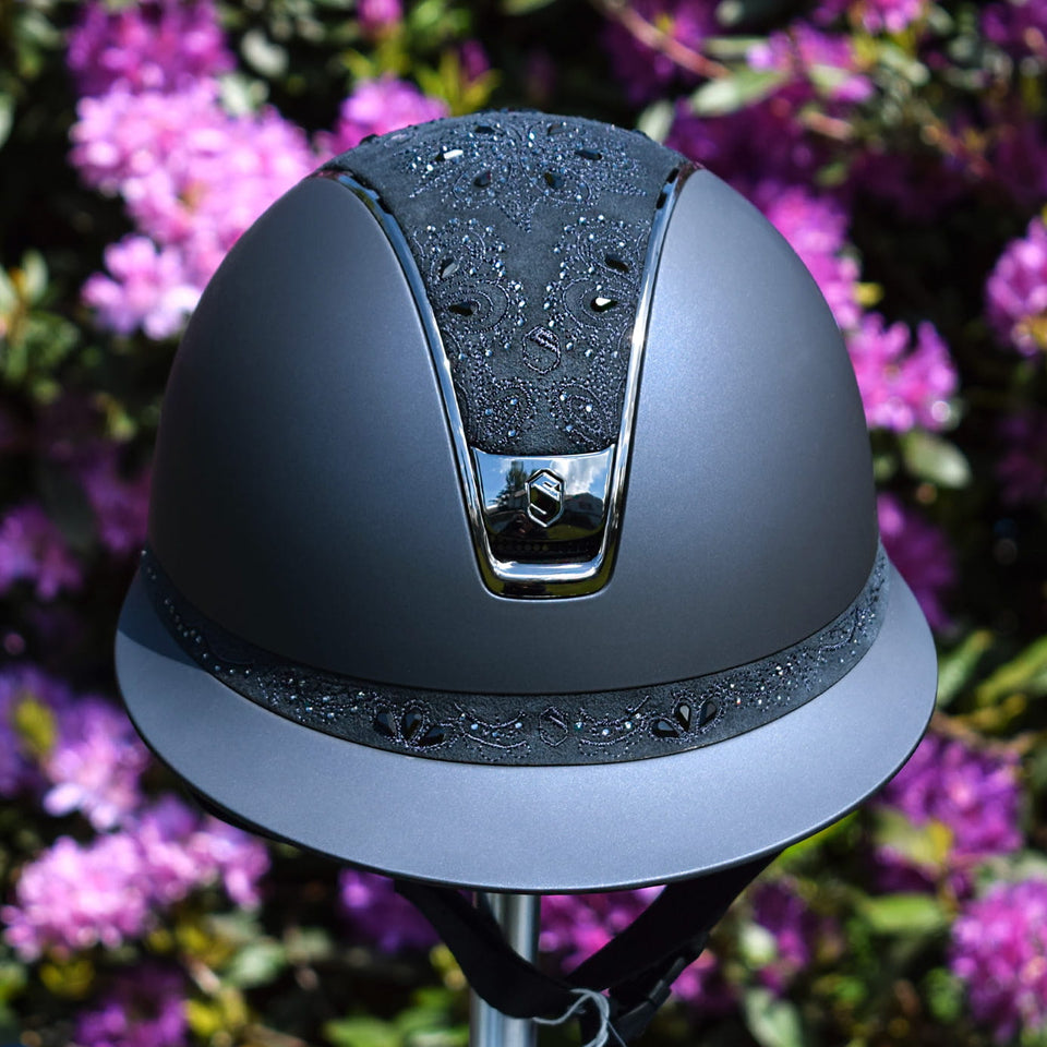 Samshield V2 Miss Shield Navy Shadowmatt with Crystal Bloom Top and Band