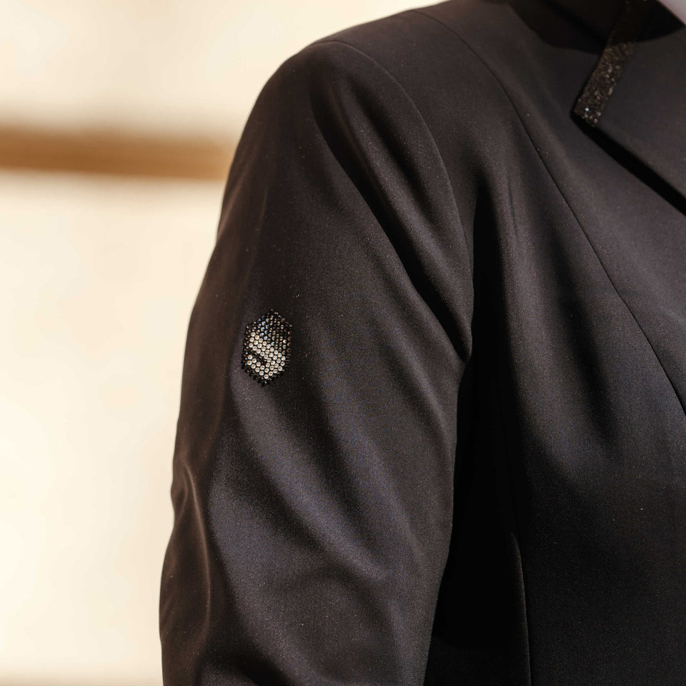 Samshield Crystal Fabric Dressage Tailcoat - Black