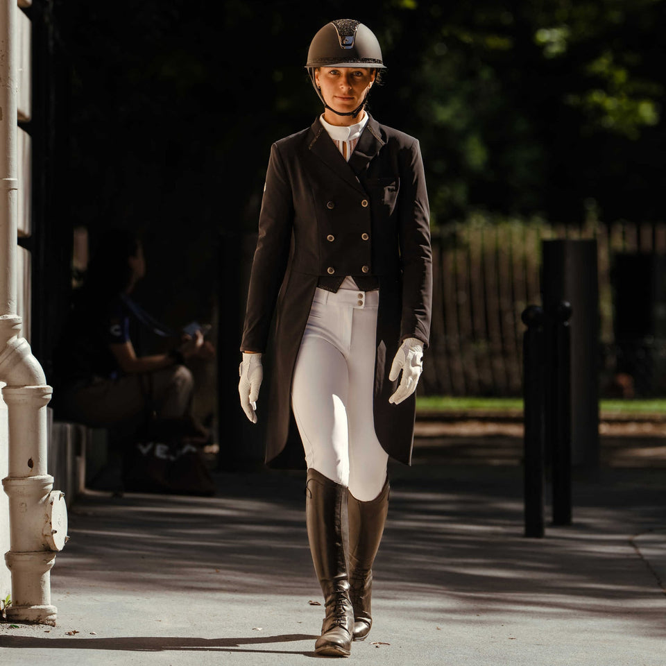 Samshield Crystal Fabric Dressage Tailcoat - Black