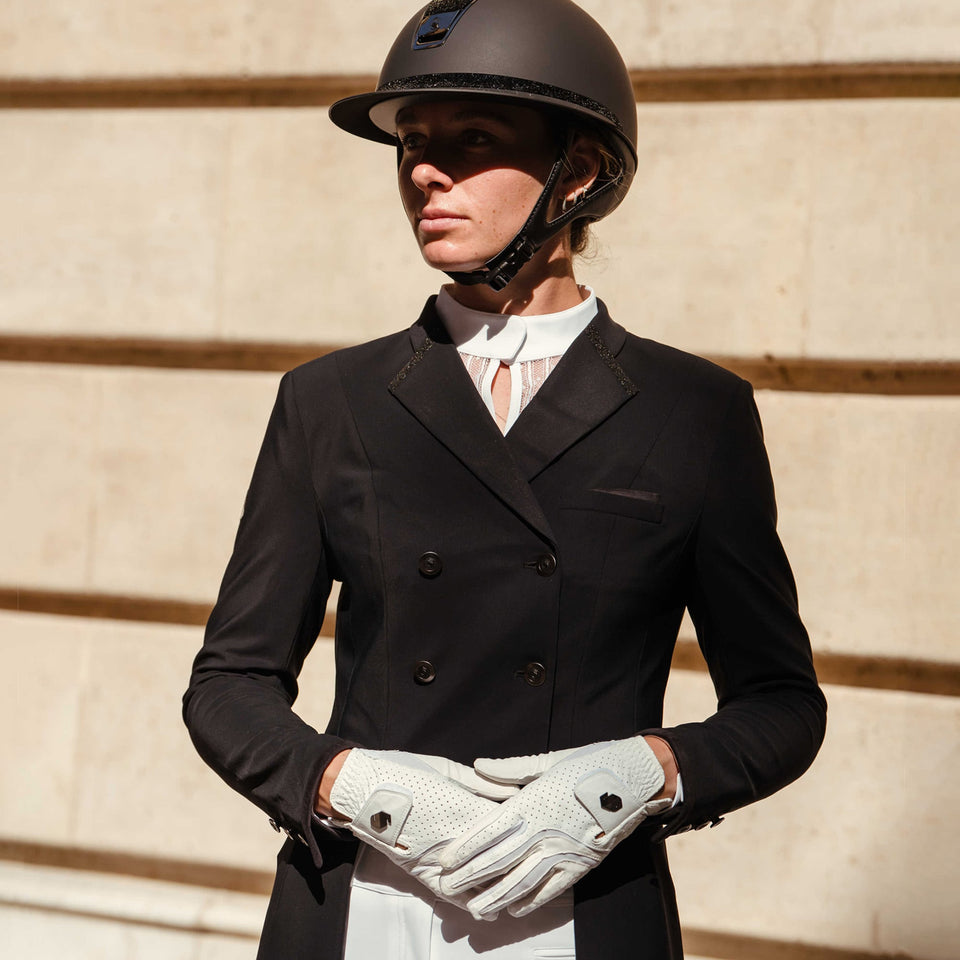 Samshield Crystal Fabric Dressage Tailcoat - Black