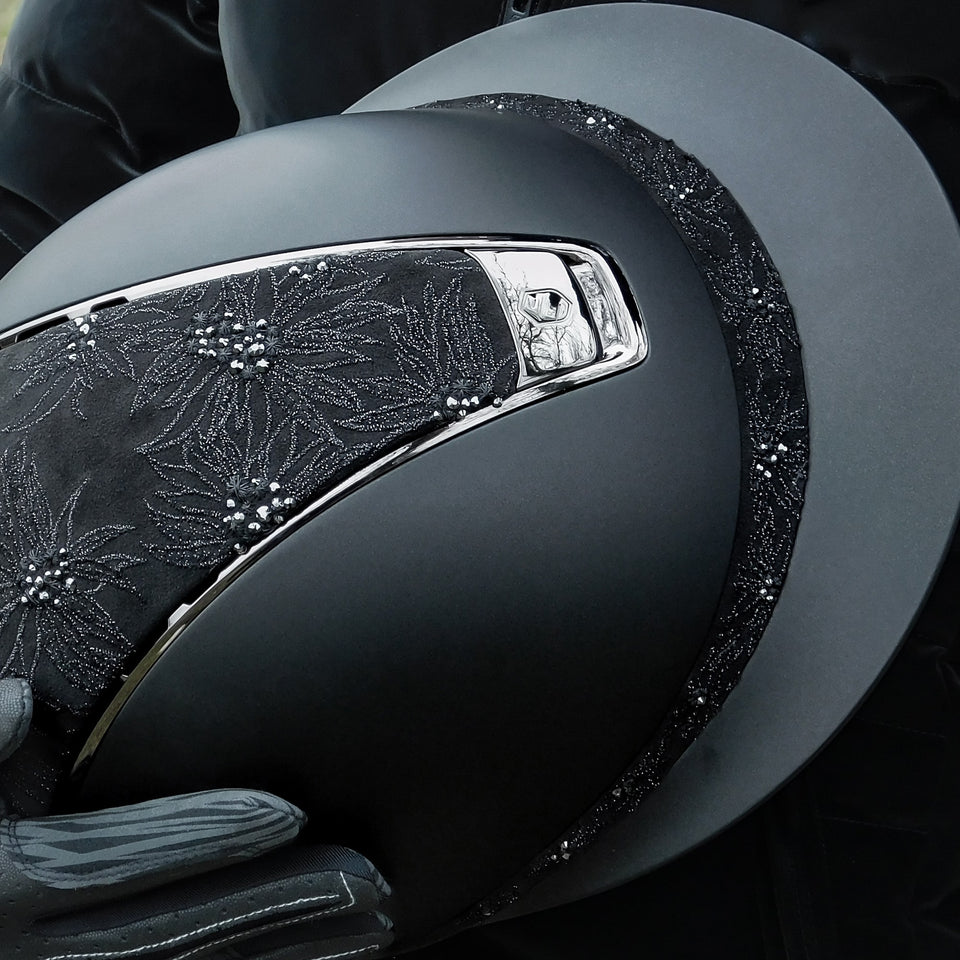 Samshield V2 Miss Shield Black Shadowmatt with Spring Flower Top and Band