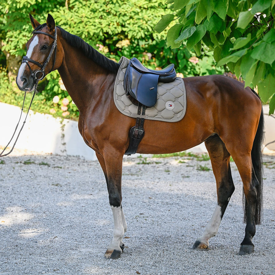 Tommy Hilfiger Liberty Dressage Saddle Cloth - Taupe