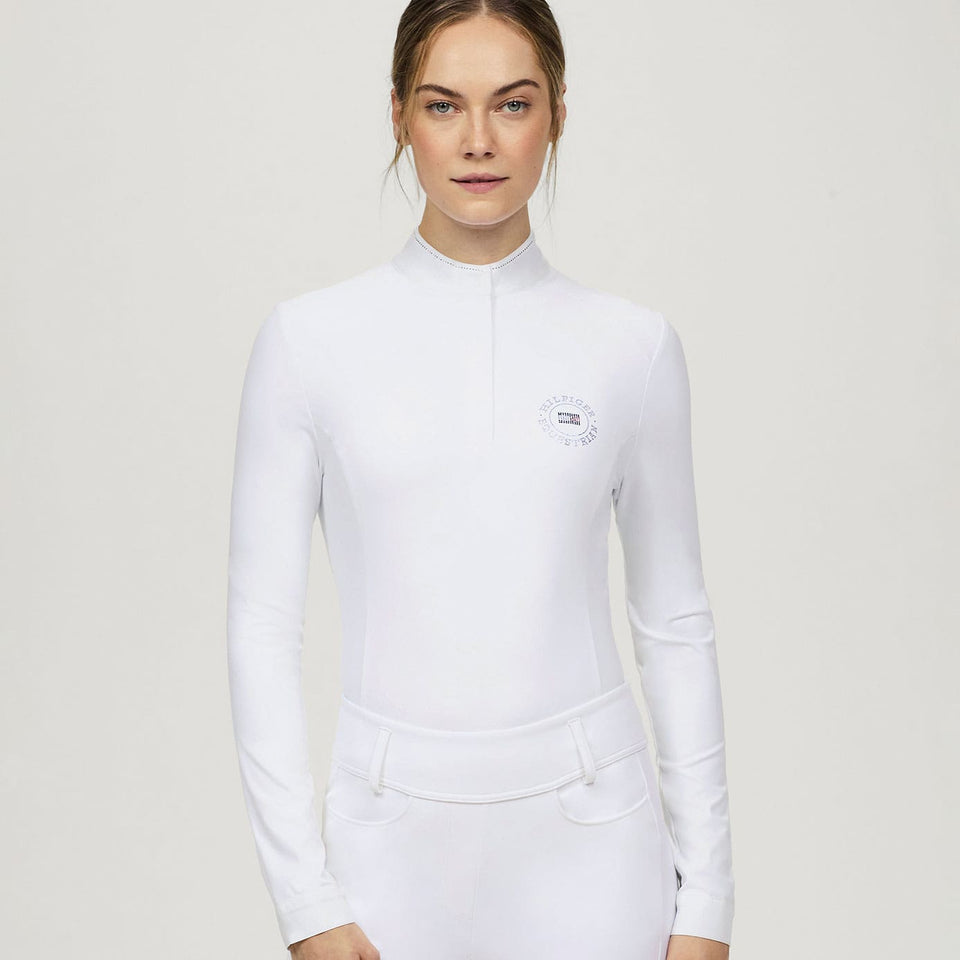 Tommy Hilfiger Taylor Rhinestone Show Shirt - Optic White