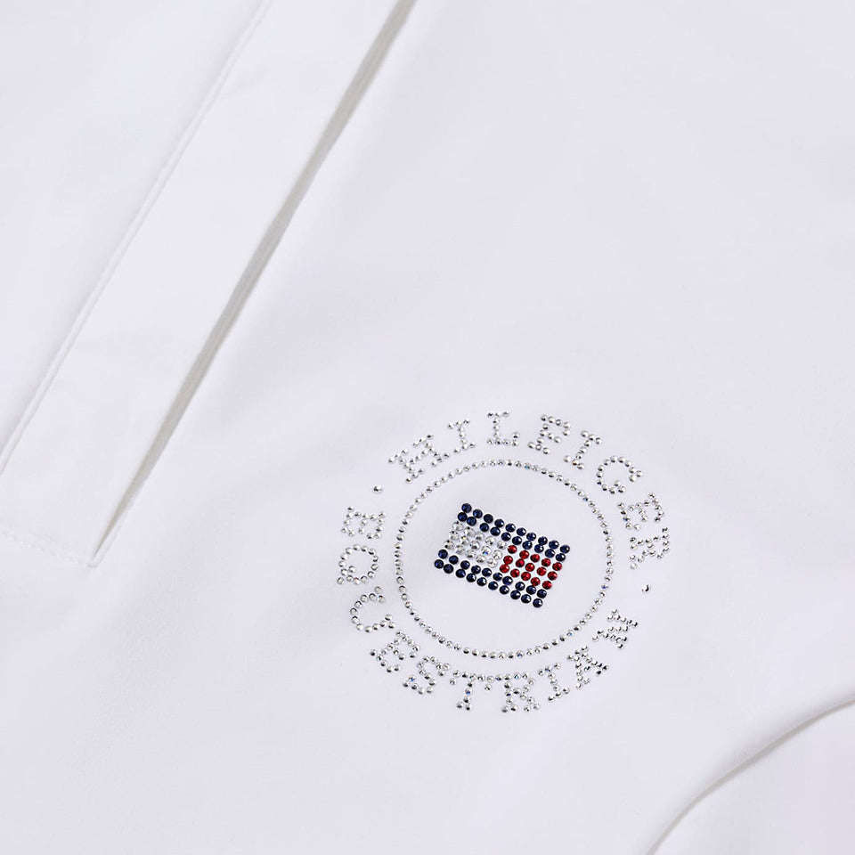 Tommy Hilfiger Taylor Rhinestone Show Shirt - Optic White