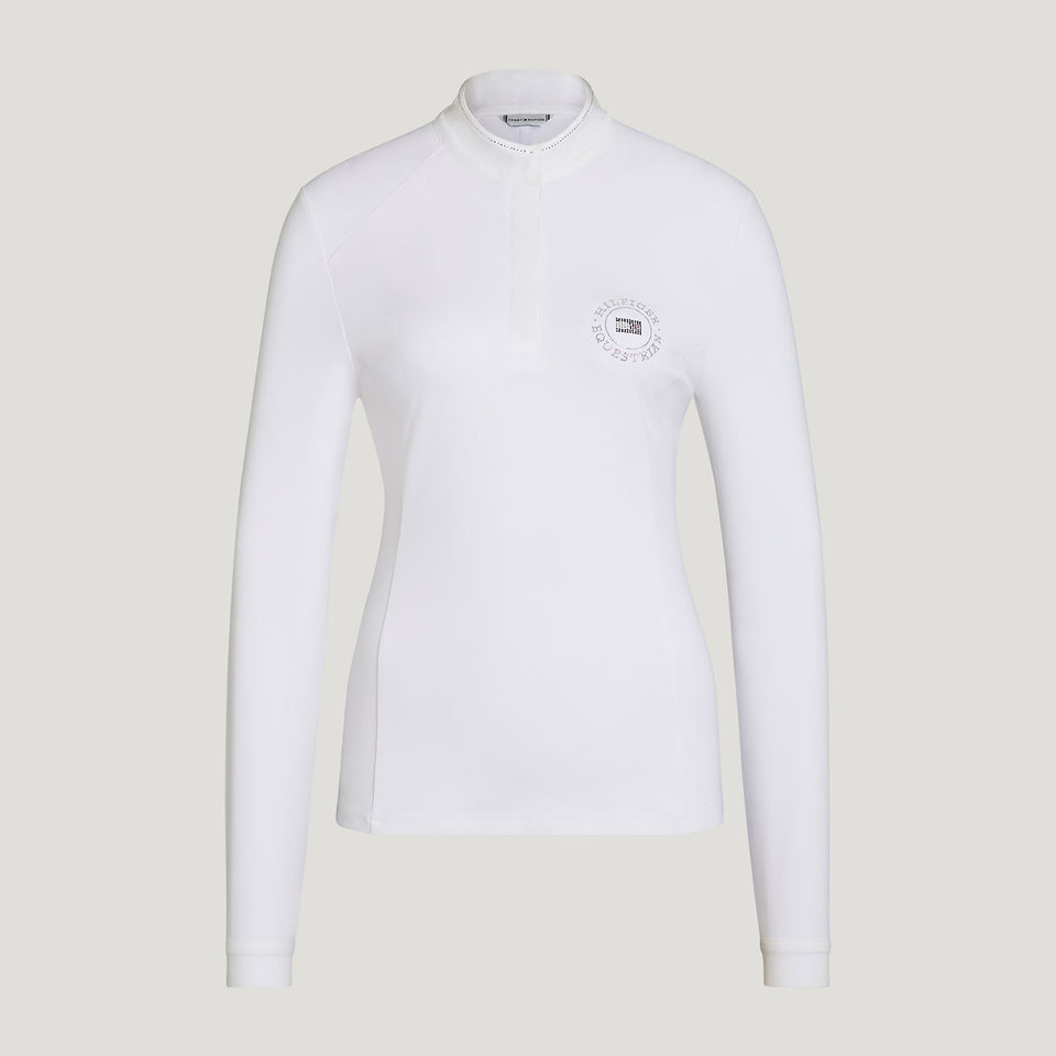 Tommy Hilfiger Taylor Rhinestone Show Shirt - Optic White