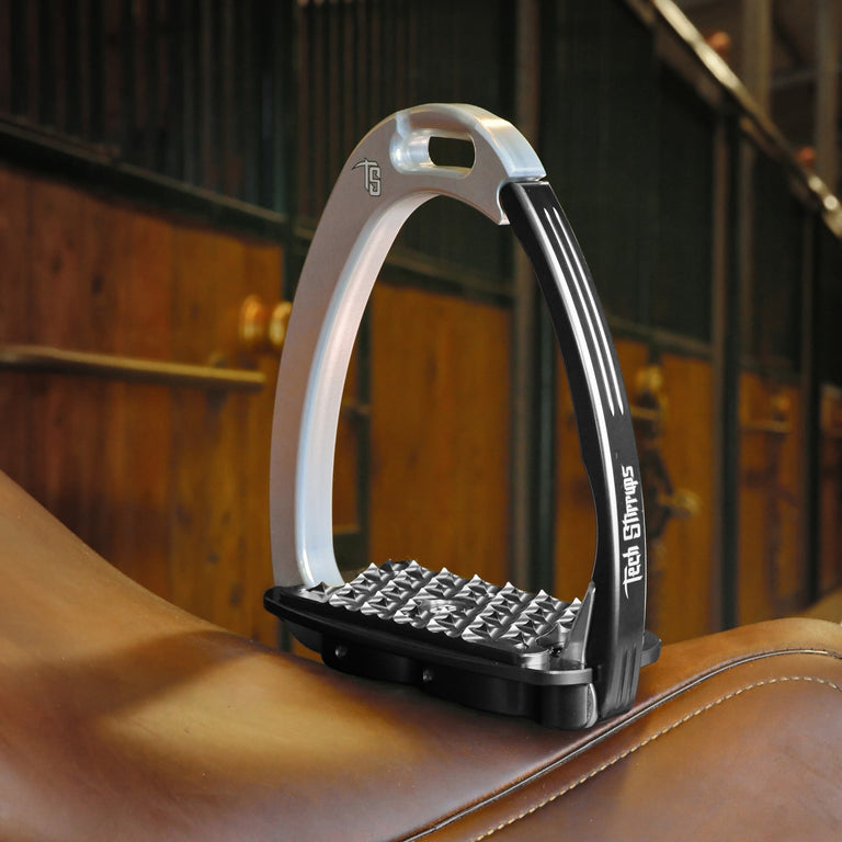 Tech Stirrups Venice Evo Flat Stirrups - Black/Silver
