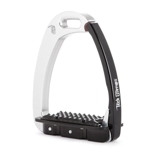 Tech Stirrups Venice Children Stirrups - Silver/Black