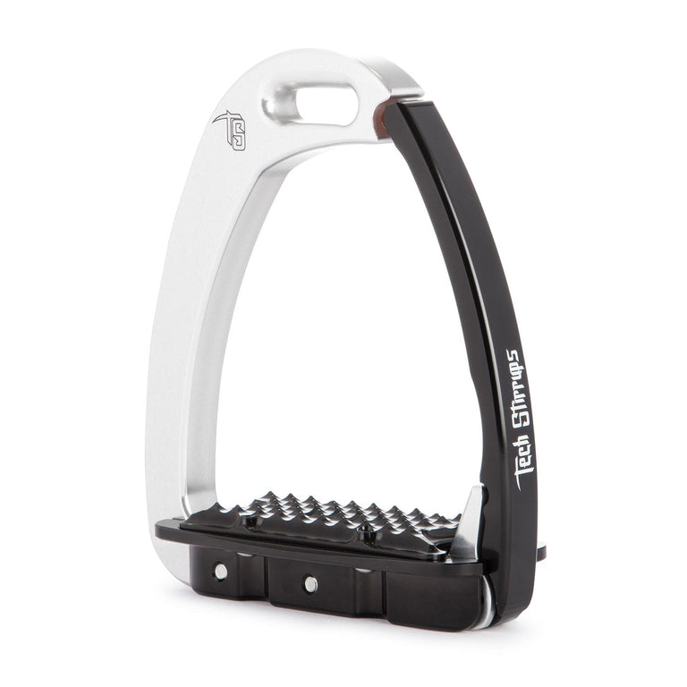 Tech Stirrups Venice Children Stirrups - Silver/Black