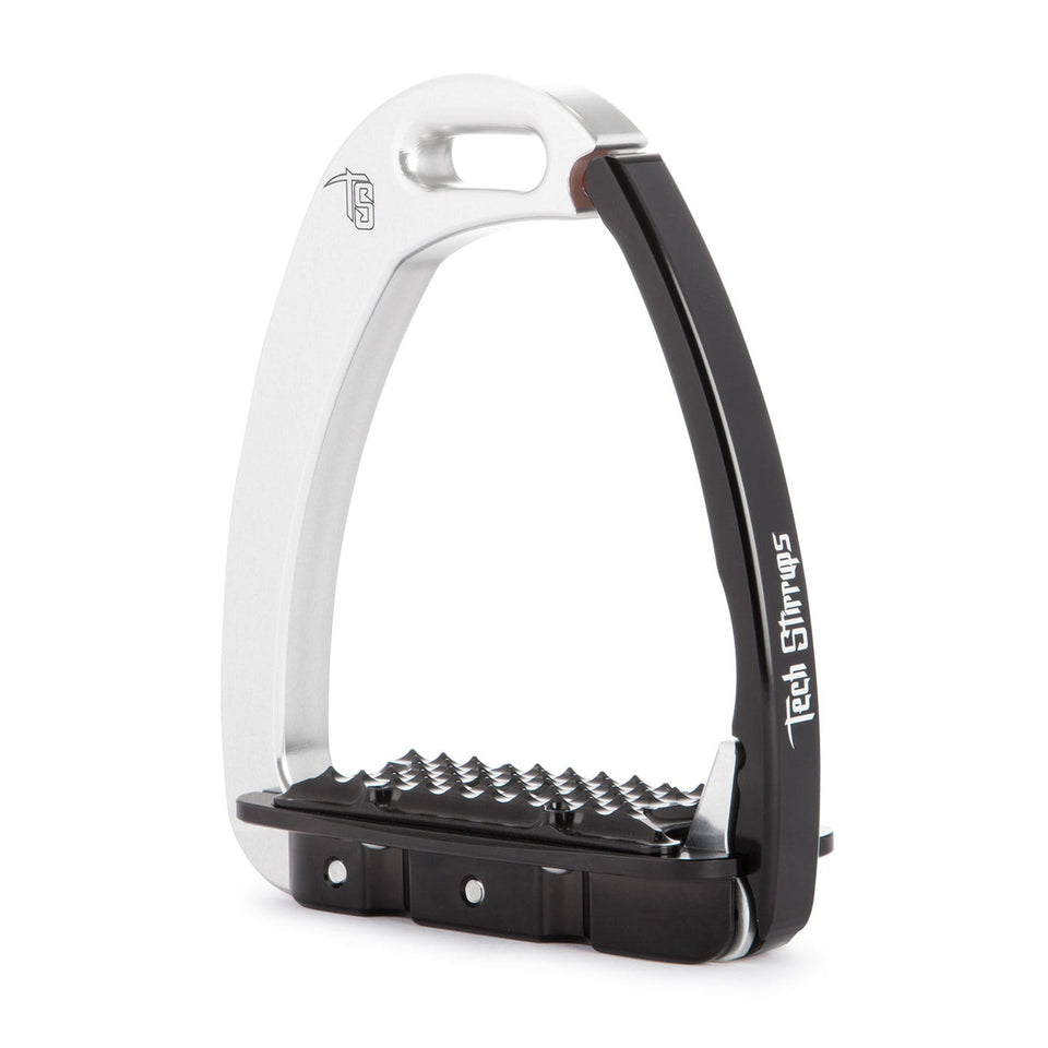 Tech Stirrups Venice Children Stirrups - Silver/Black