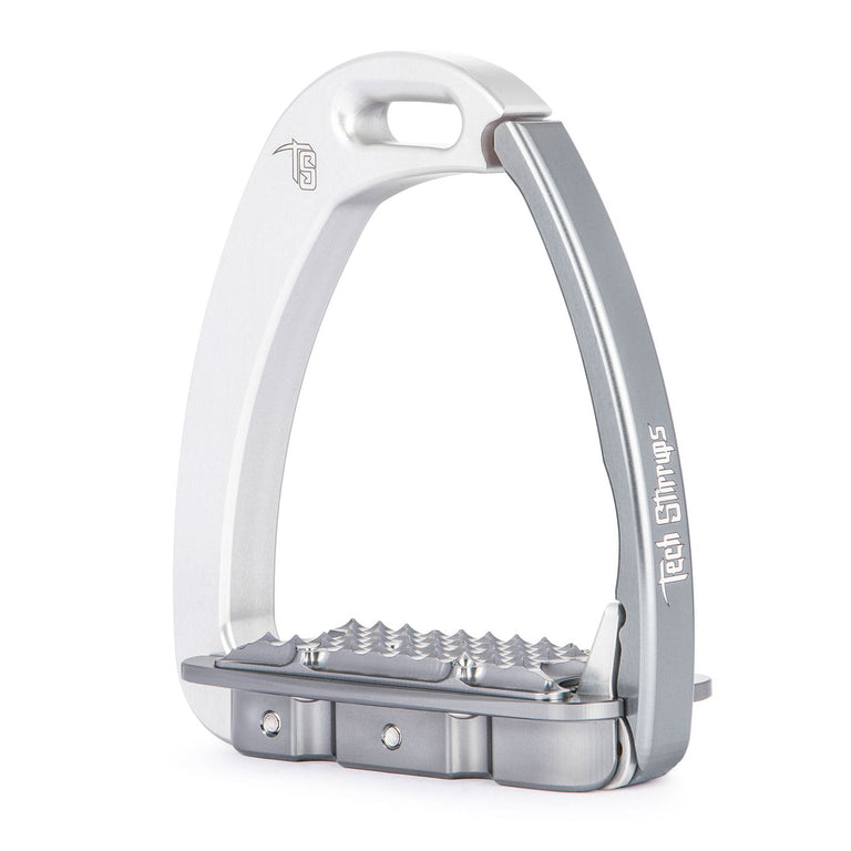 Tech Stirrups Venice Children Stirrups - Silver/Titanium