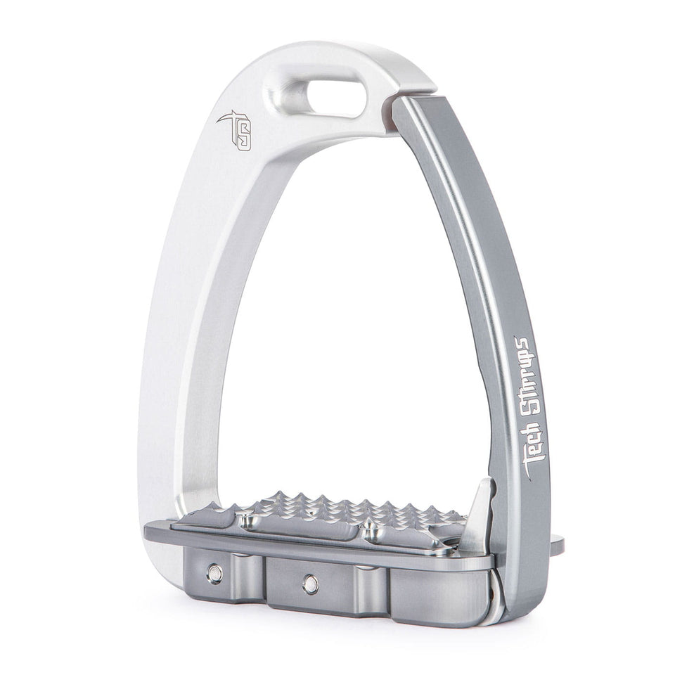 Tech Stirrups Venice Children Stirrups - Silver/Titanium