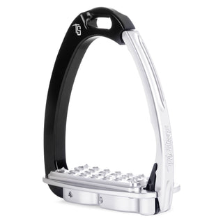 Tech Stirrups Venice Evo Flat Stirrups - Silver/Black
