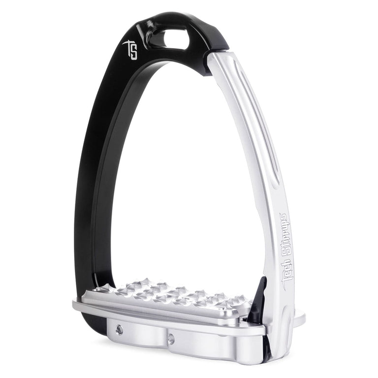Tech Stirrups Venice Evo Flat Stirrups - Silver/Black