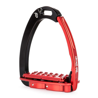 Tech Stirrups Venice Plus Evo Stirrups - Black/Red