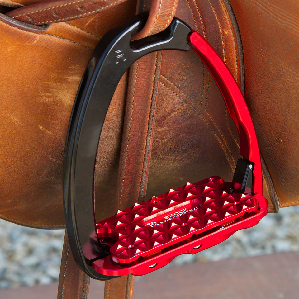 Tech Stirrups Venice Plus Evo Stirrups - Black/Red