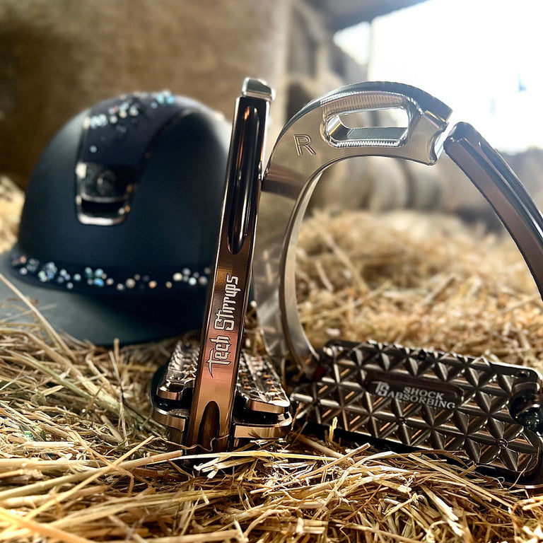 Tech Stirrups Venice Plus Evo Stirrups - Silver/Brown